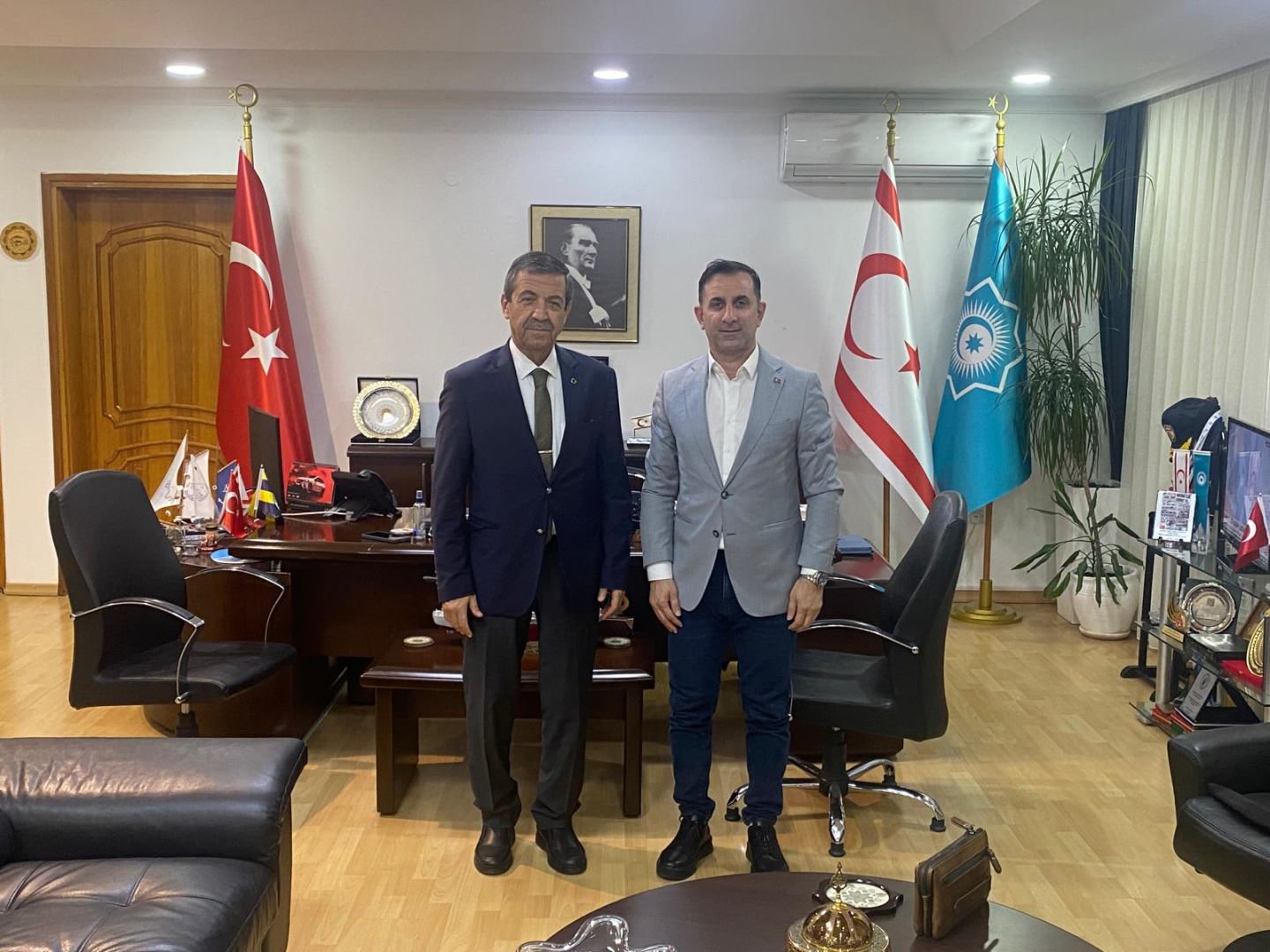 Genel Başkanımız  Hüseyin Celep’ten KKTC Dışişleri Bakanı Tahsin Ertuğruloğlu’na Ziyaret