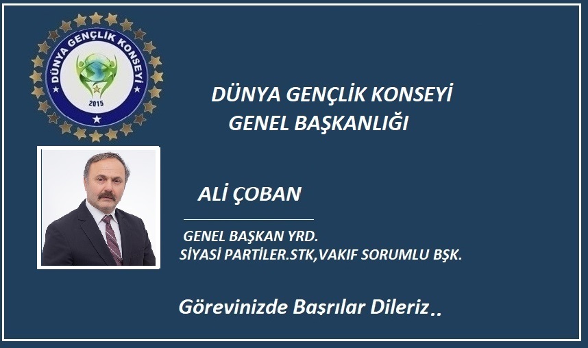 DGK SİYASİ PARTİLER VE STK - VAKIFLARDAN SORUMLU BAŞKANLIĞI GÖREVİNE İŞ İNSANI ALİ ÇOBAN  SEÇİLDİ...